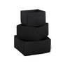 Aberto Design Set Organizador Escritorio Fieltro Negro 6269 (3 Piezas) Mantente organizado y con estilo